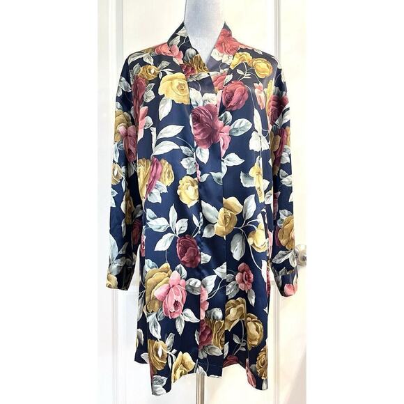 Victorias Secret Robe Kimono Floral Tropical Silky Womens Sz OS - Picture 1 of 7
